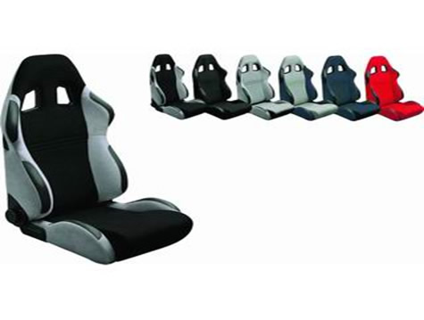 Black & gray leather touch seat cover